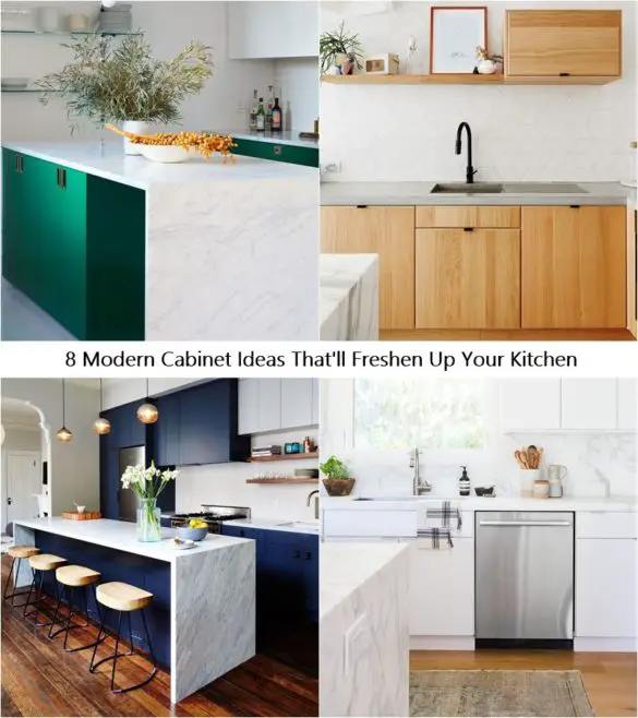 8 Modern Cabinet Ideas Thatll Freshen Up Your Kitchen Talkdecor