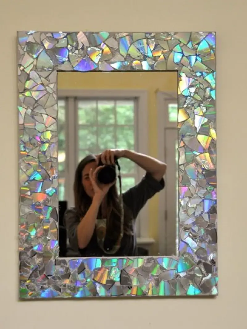 CD Mosaic Mirror