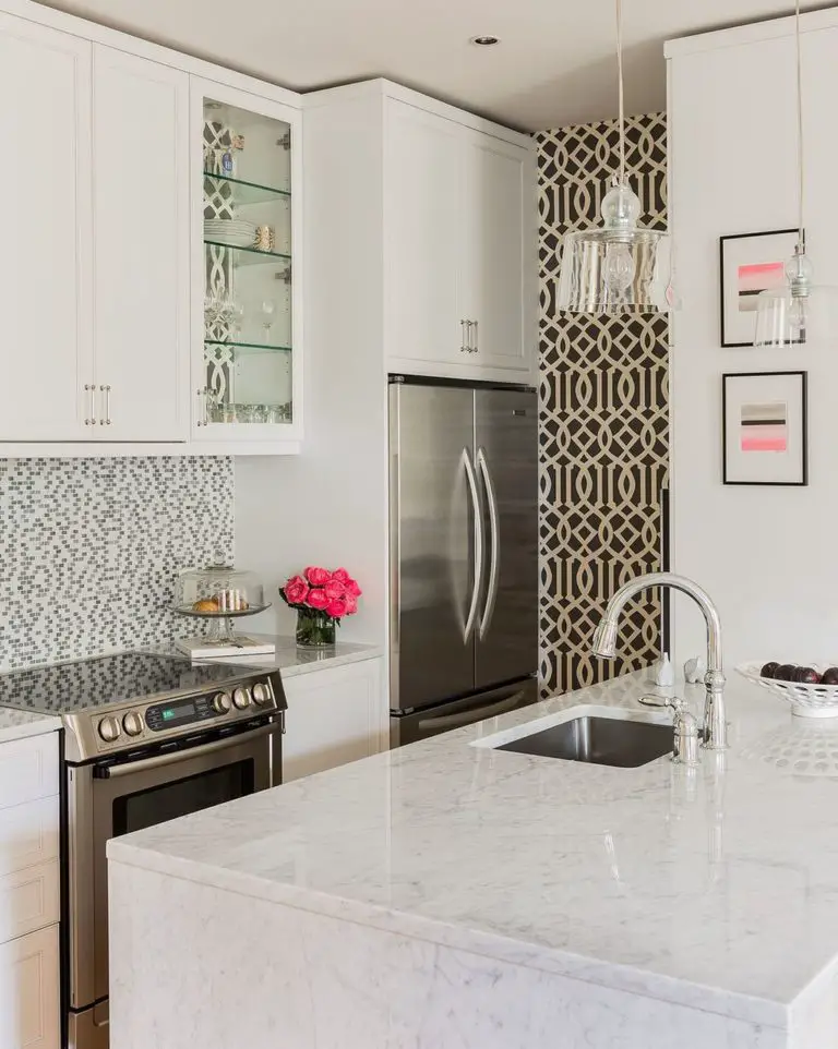 8 Fun Ways To Wallpaper Your Kitchen with Bold Color and Pattern ...