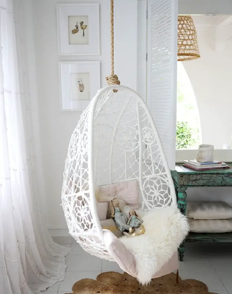 Reading Nook With Hanging Chair