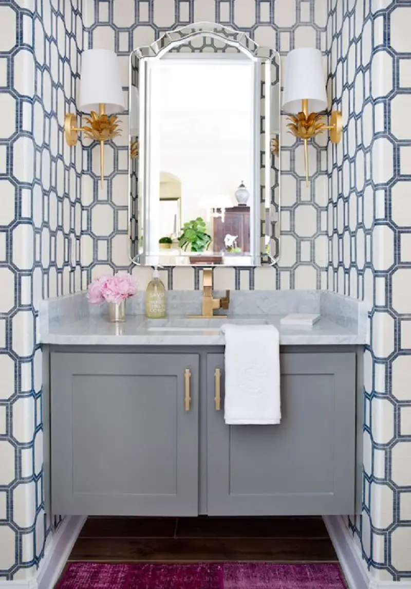 8 Eye-Catching Rooms with Geometric Wallpaper to Inspire You - Talkdecor