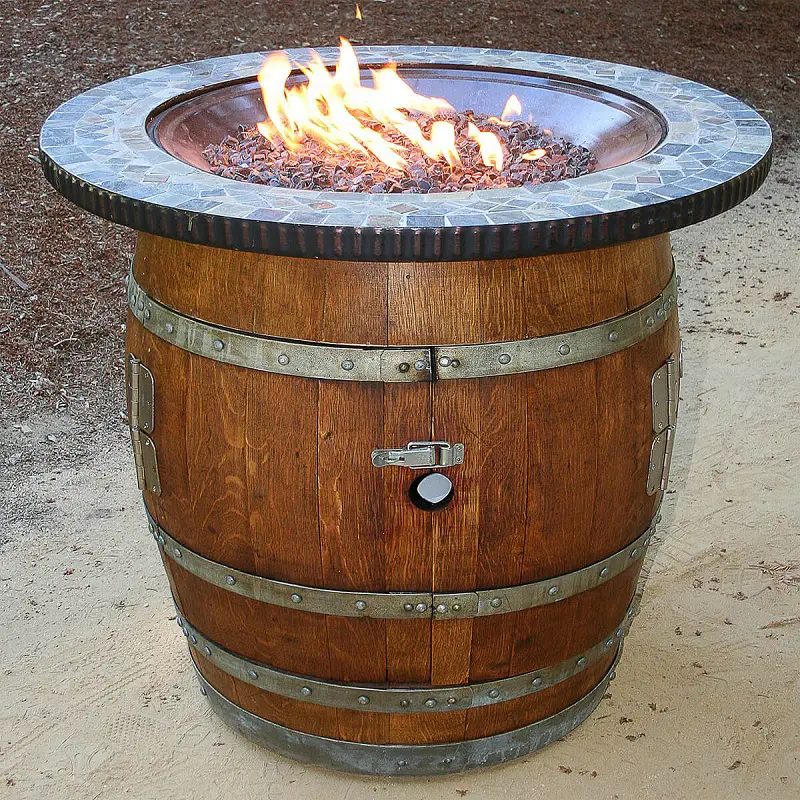 8 Stylish Ways To Reuse Wine Barrel Ideas That Truly Amazing Talkdecor   Vineyard Wine Barrel Fire Pit 