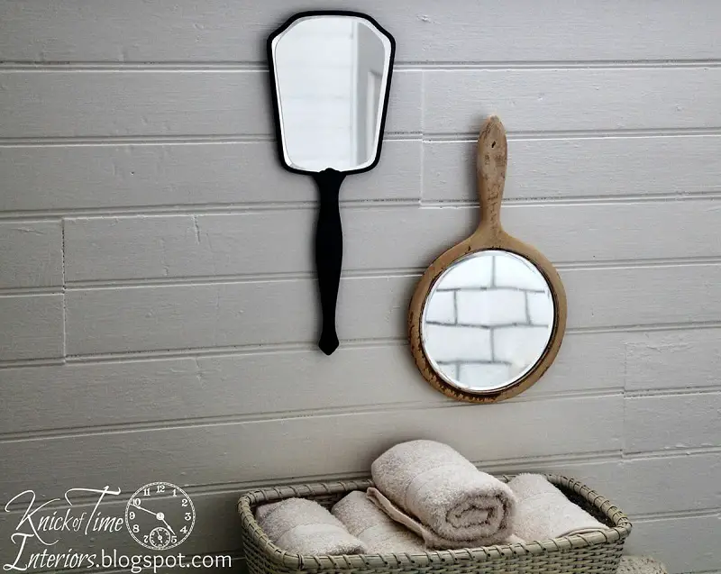 Vintage Hand Mirrors On The Wall
