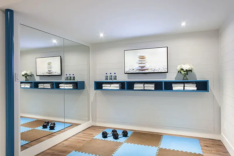 White Workout Room