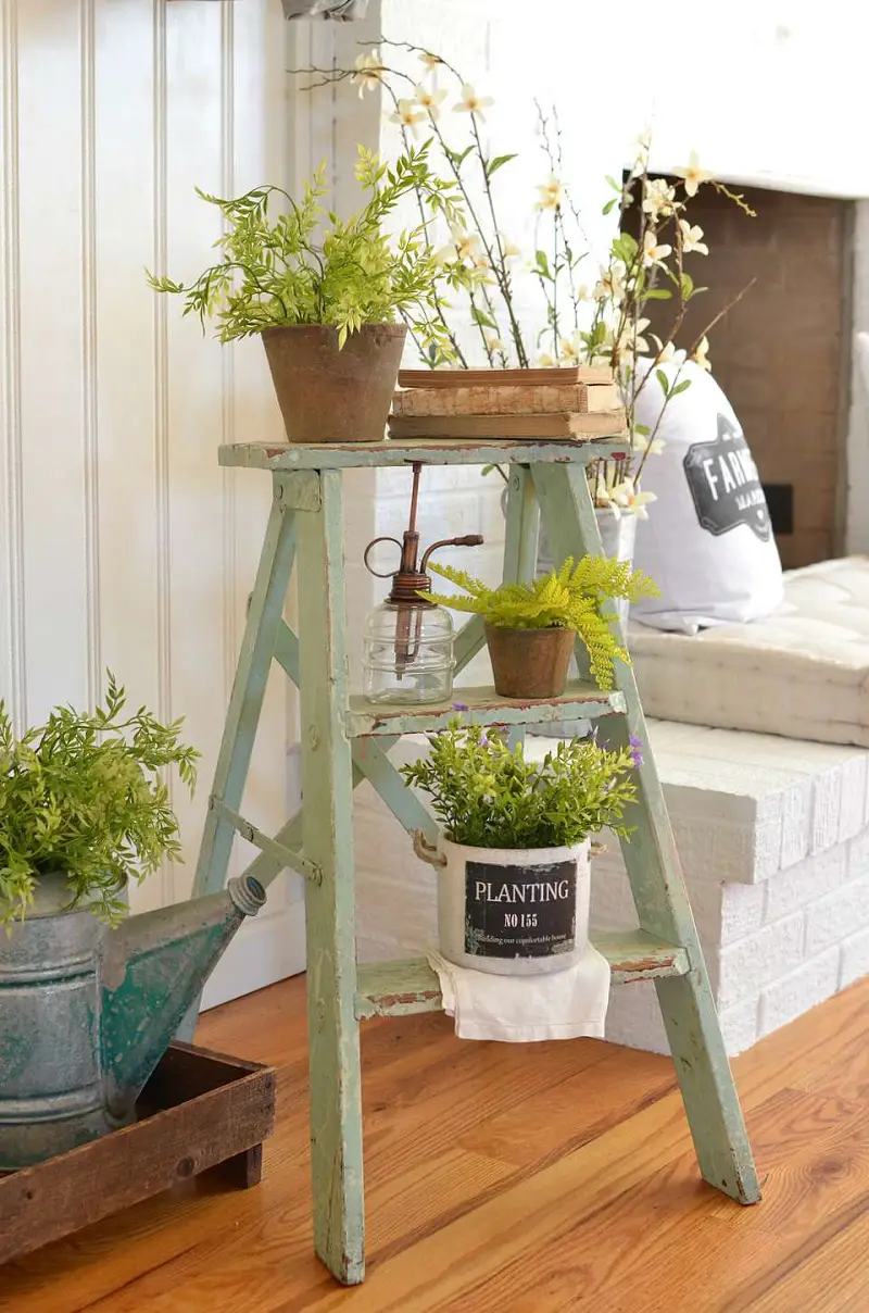 Wooden Ladder For Planters