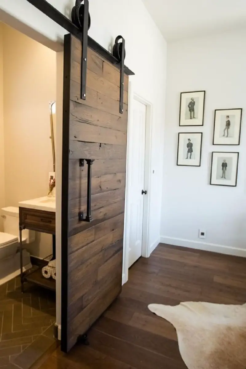 Reclaimed Wood Bedroom Barn Door