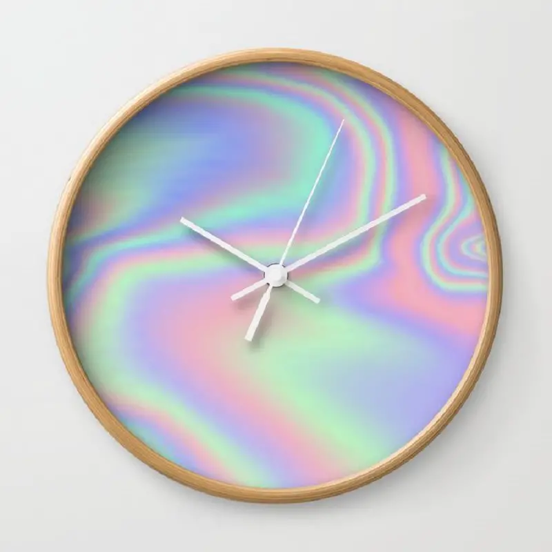 Iridescent Wall Clock