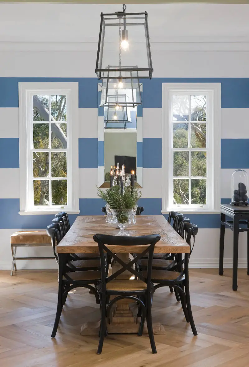 Dining Room Wall Striped