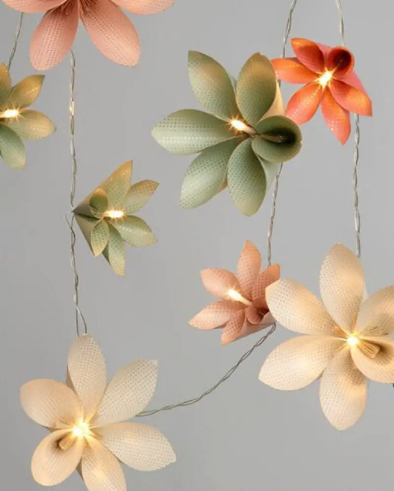 Paper Flower String Lights