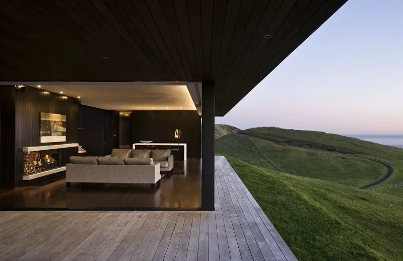 A Modern Day Fort Overlooking The Sea
