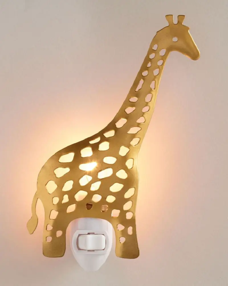 Gold Giraffe Night Light