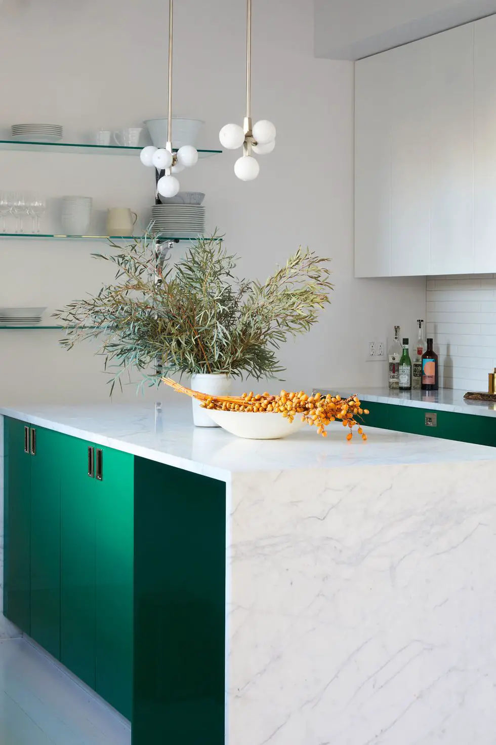 Modern Green Kitchen
