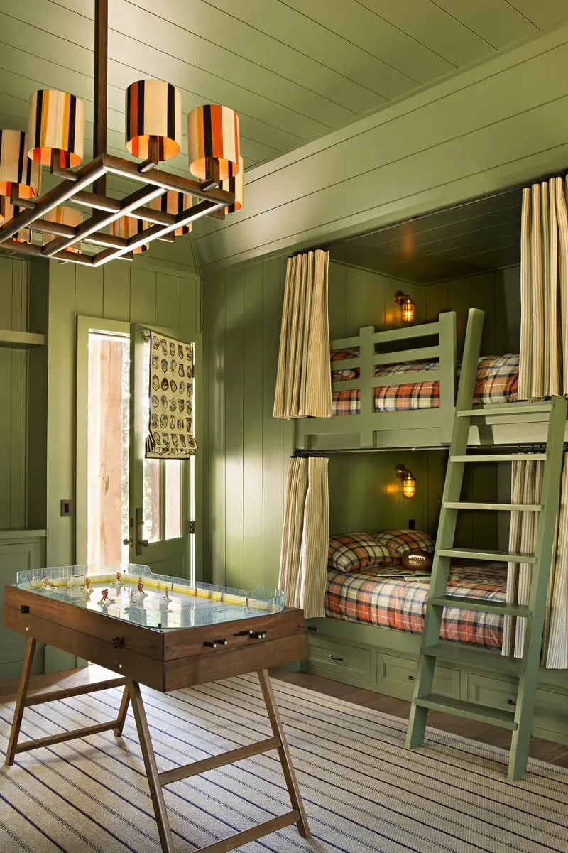 Rustic Green Bedroom