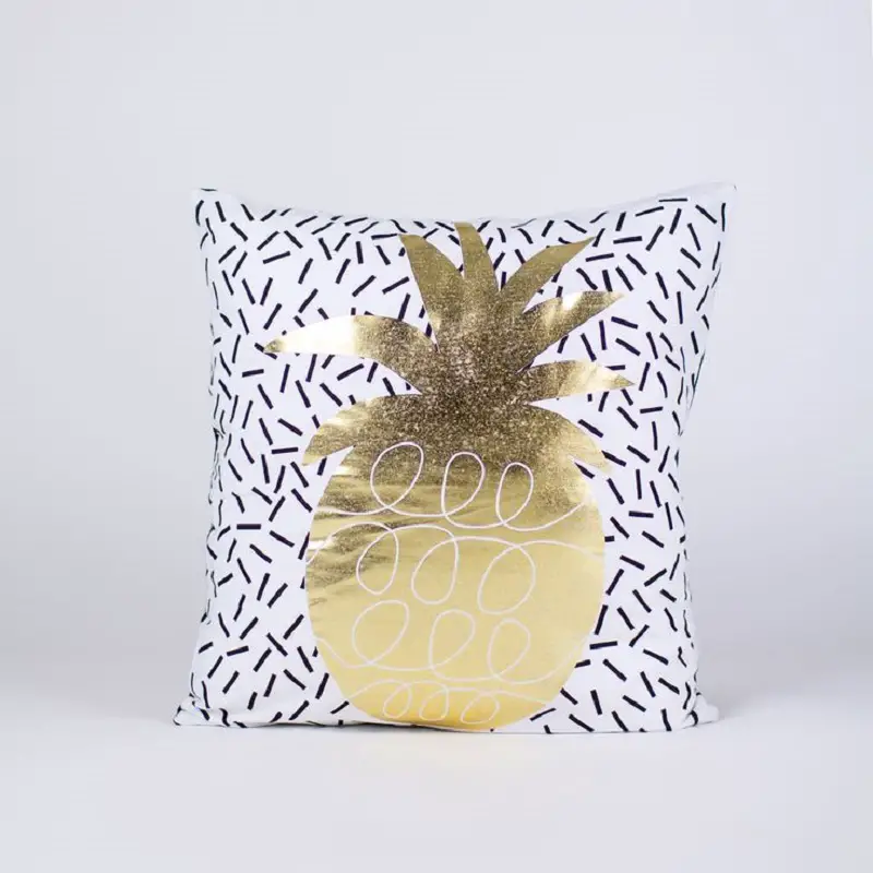 Gold Pineapple Pillow