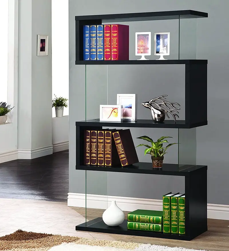 Asymmetrical Snaking Bookcase