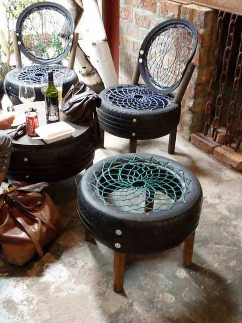 Black Tire Chairs