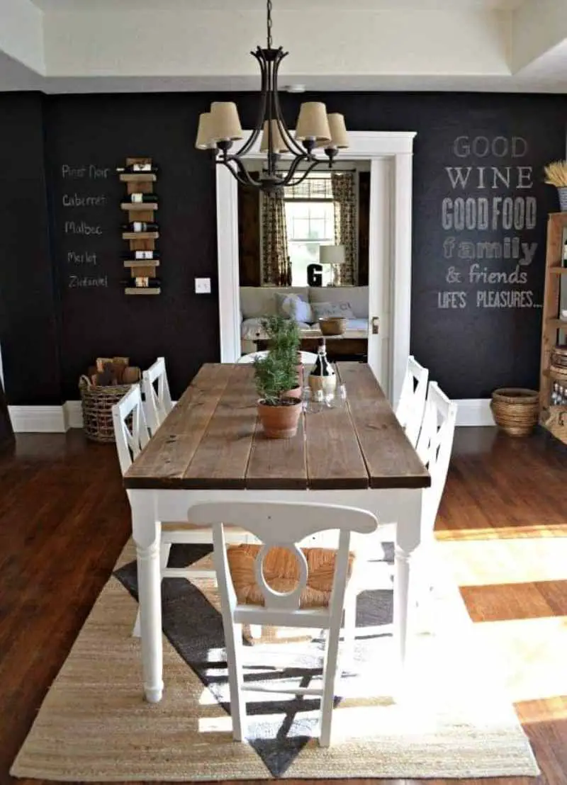 Chalkboard At Dining Room