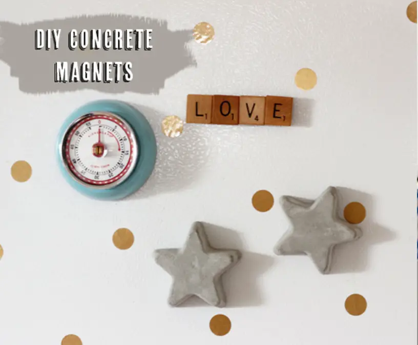 DIY Concrete Magnets