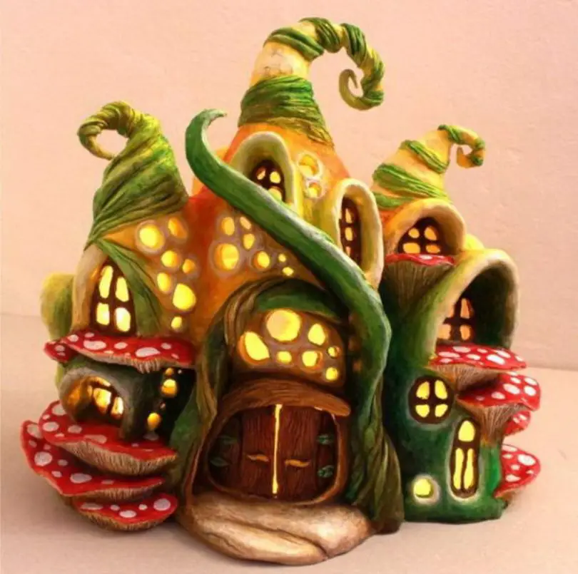 Enchanted Fairy House Lamp