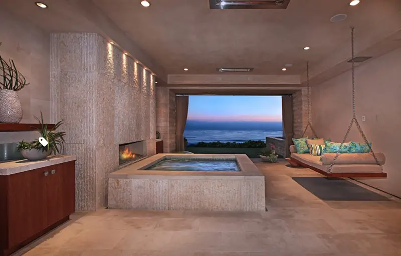 Indoor Jacuzzi Near A Beach