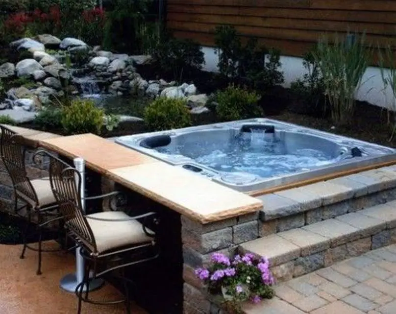 Jacuzzi With Flowing Water