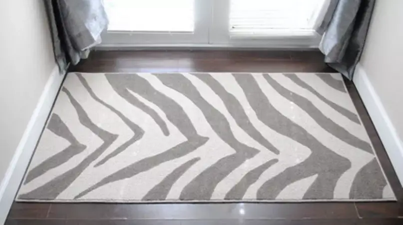 Rug With Zebra Pattern
