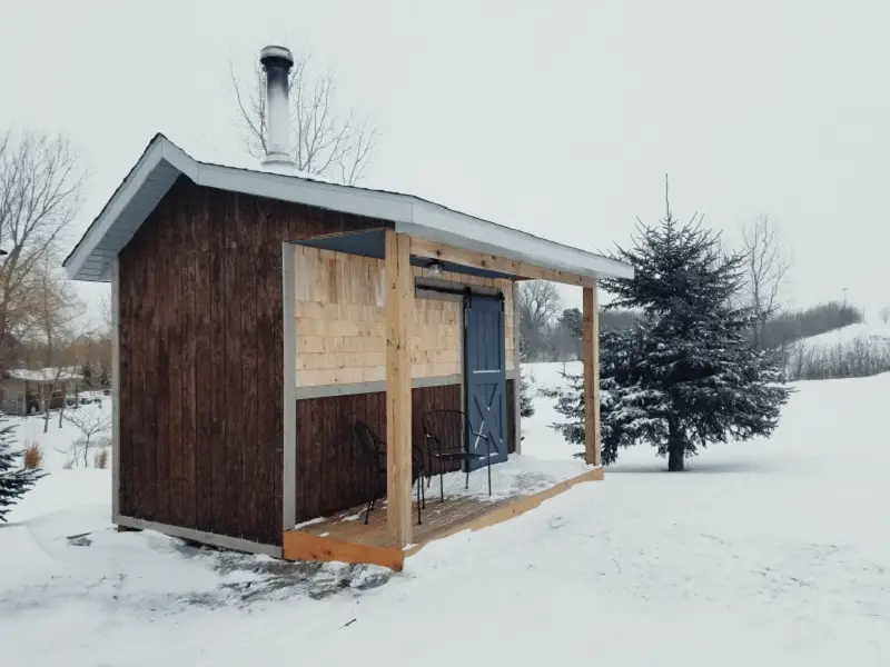 Wintertime Sauna DIY