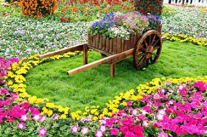 Wooden Wheelbarrow