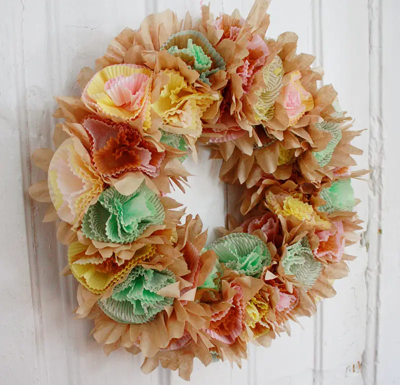 Wreath From Cupcake