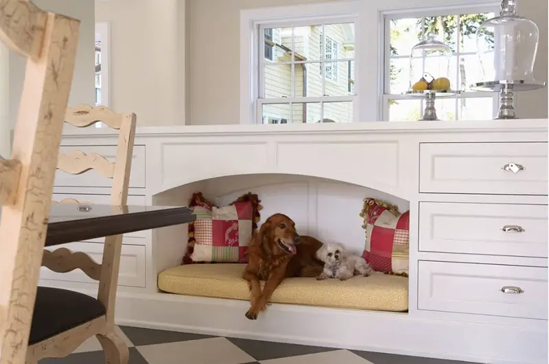 Built In Inset Nook For Dog