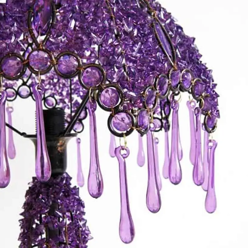 Purple Bead Lampshade