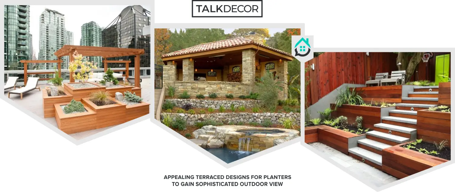 9 Appealing Terraced Designs For Planters To Gain Sophisticated Outdoor View