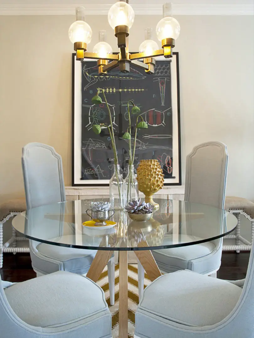 Luxurious White Dining Room
