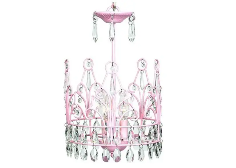 Pink Crown Chandelier
