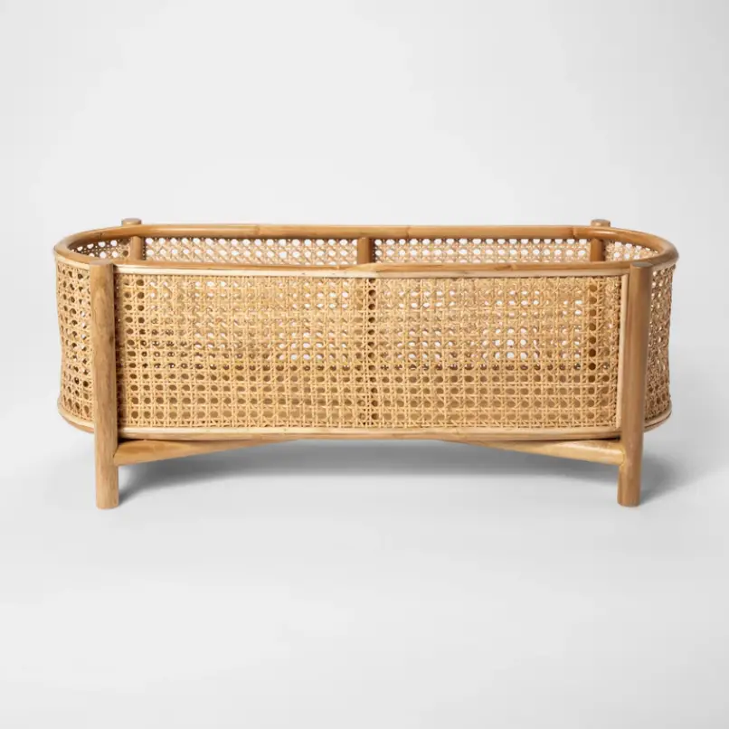 Rattan and Cane Plant Stand
