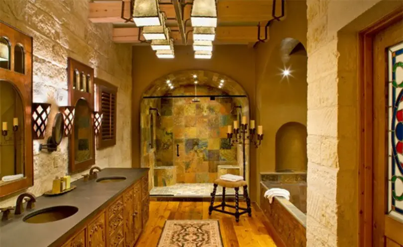 Rustic Mediterranean Bathroom