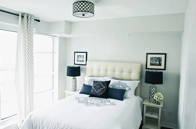 Symmetrical Design Condo Bedroom