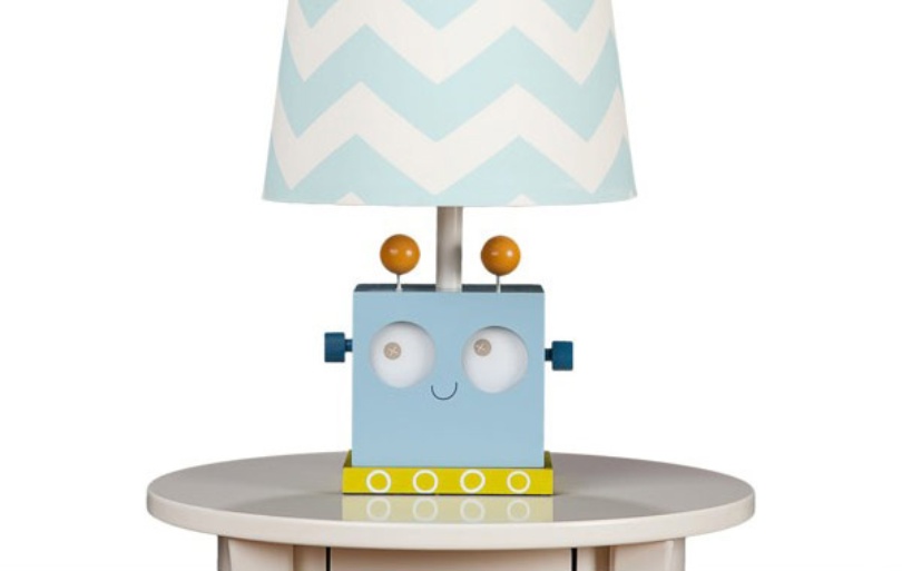 Table Lamp With Robot Base