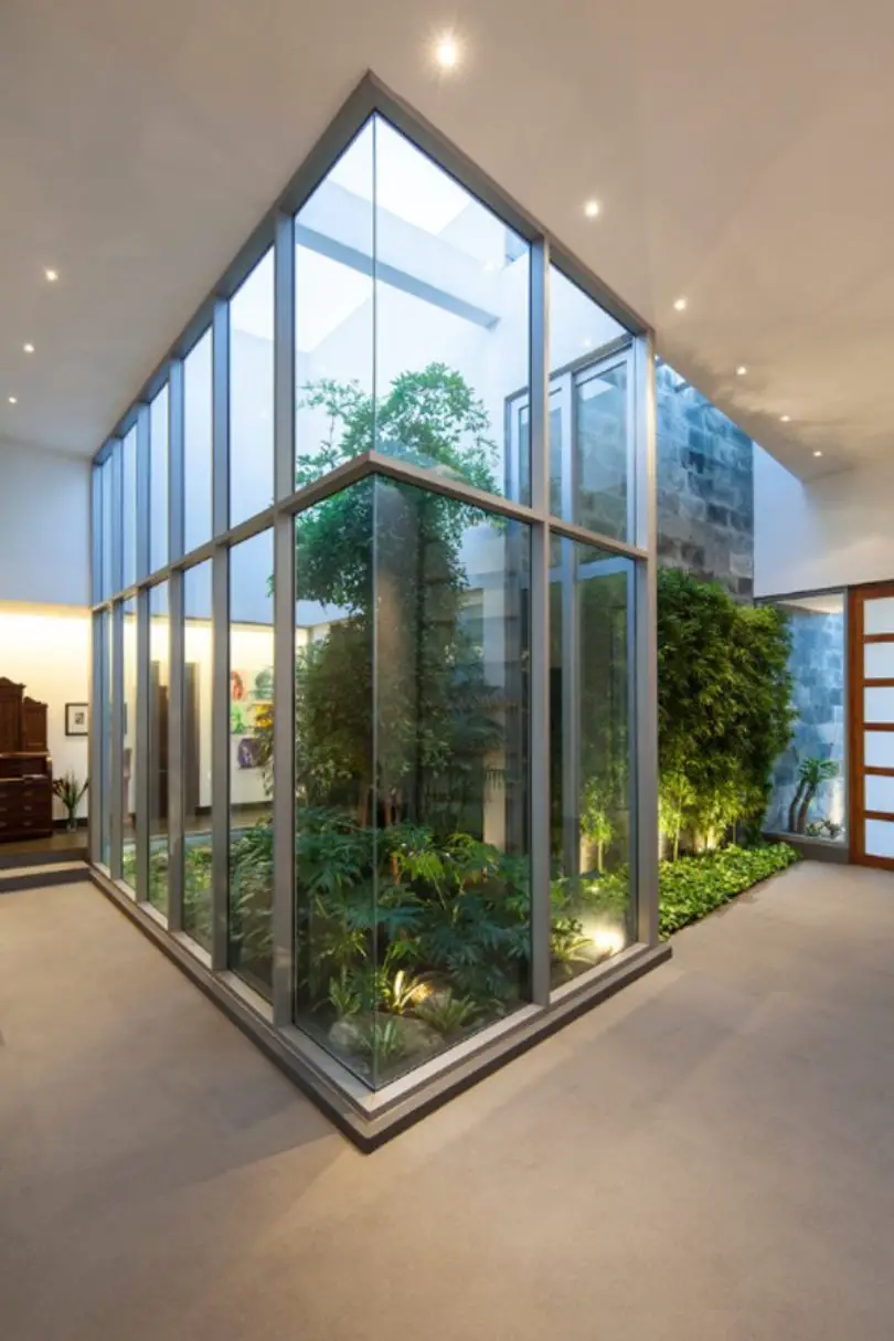 Tall Glass Indoor Garden