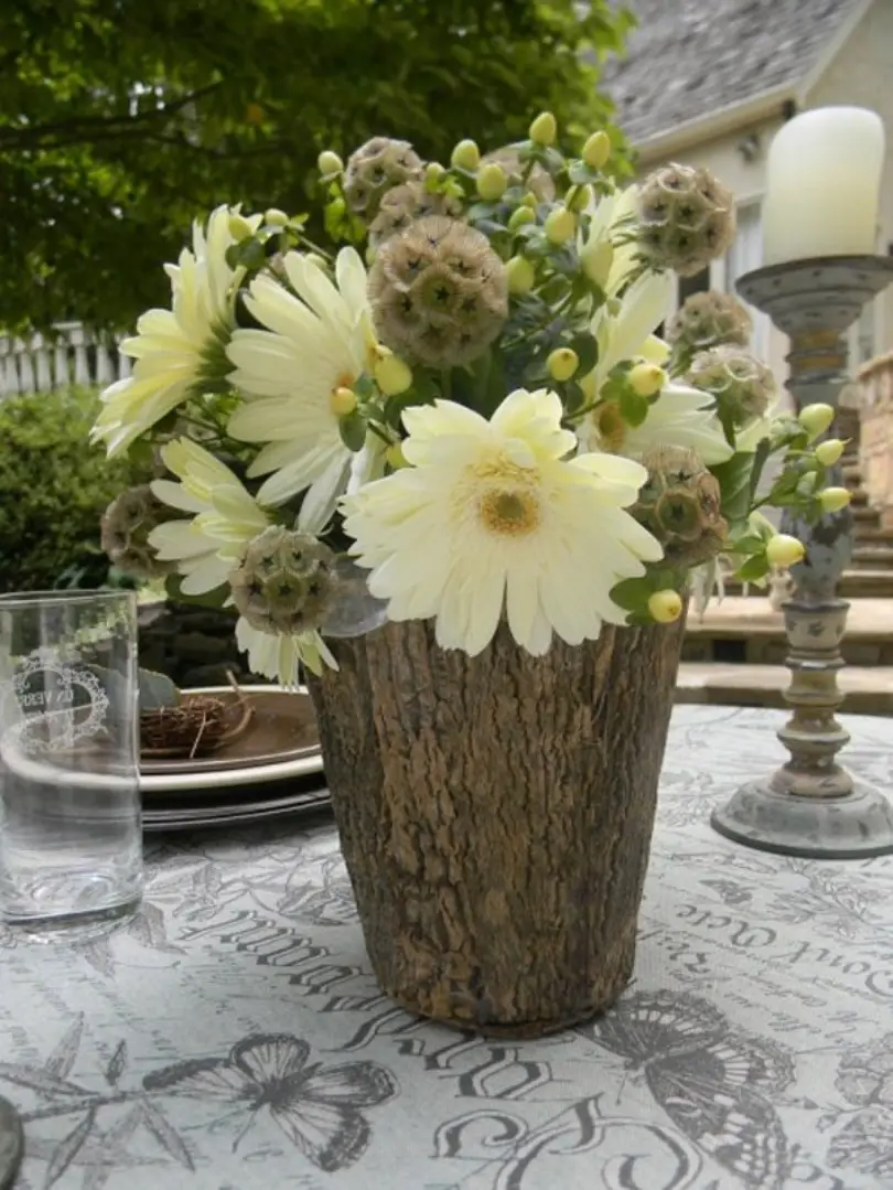 Vases From Tree Stump