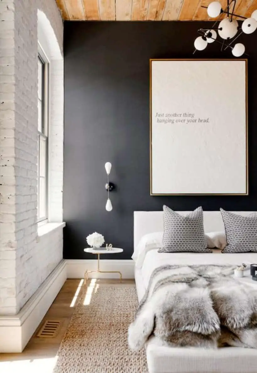 White And Black Bedroom