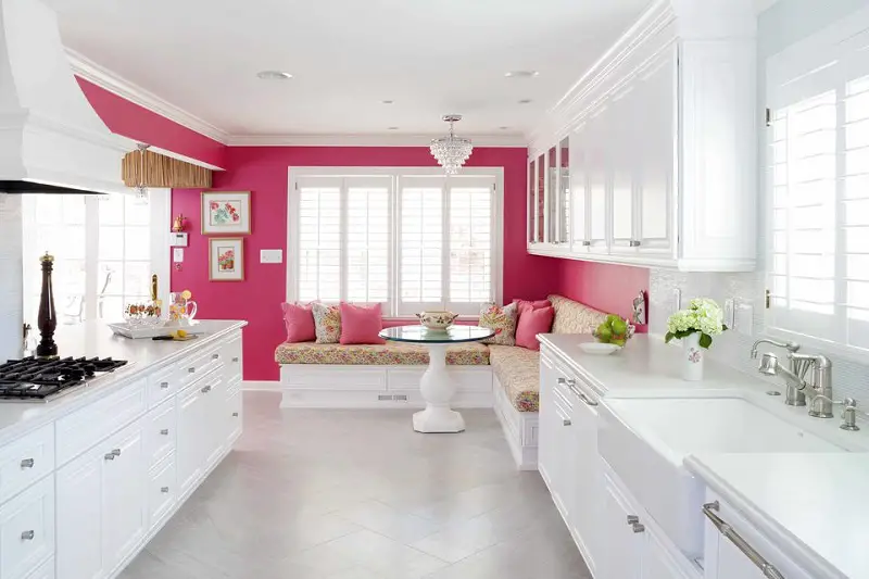 Shocking Pink Accent Wall