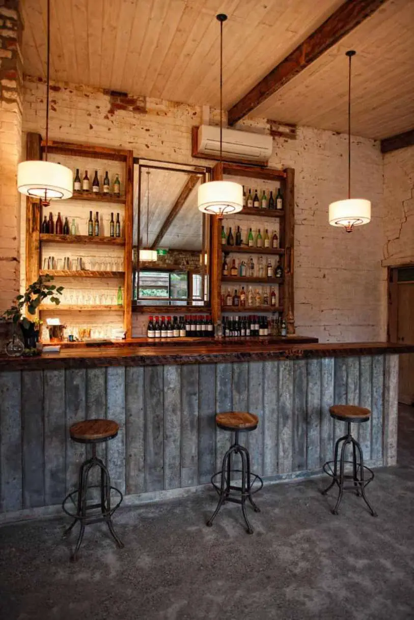 Stunning Rustic Basement Bar