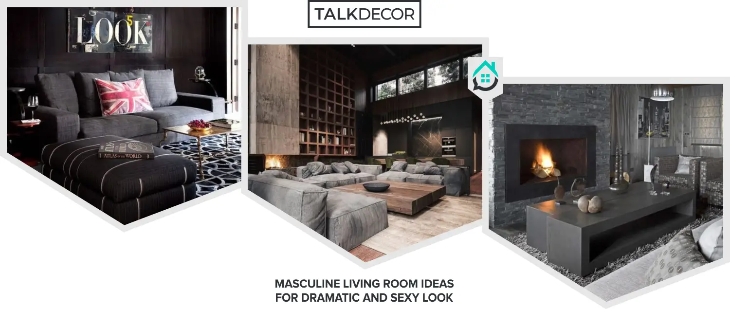 8 Masculine Living Room Ideas For Dramatic And Sexy Look Talkdecor