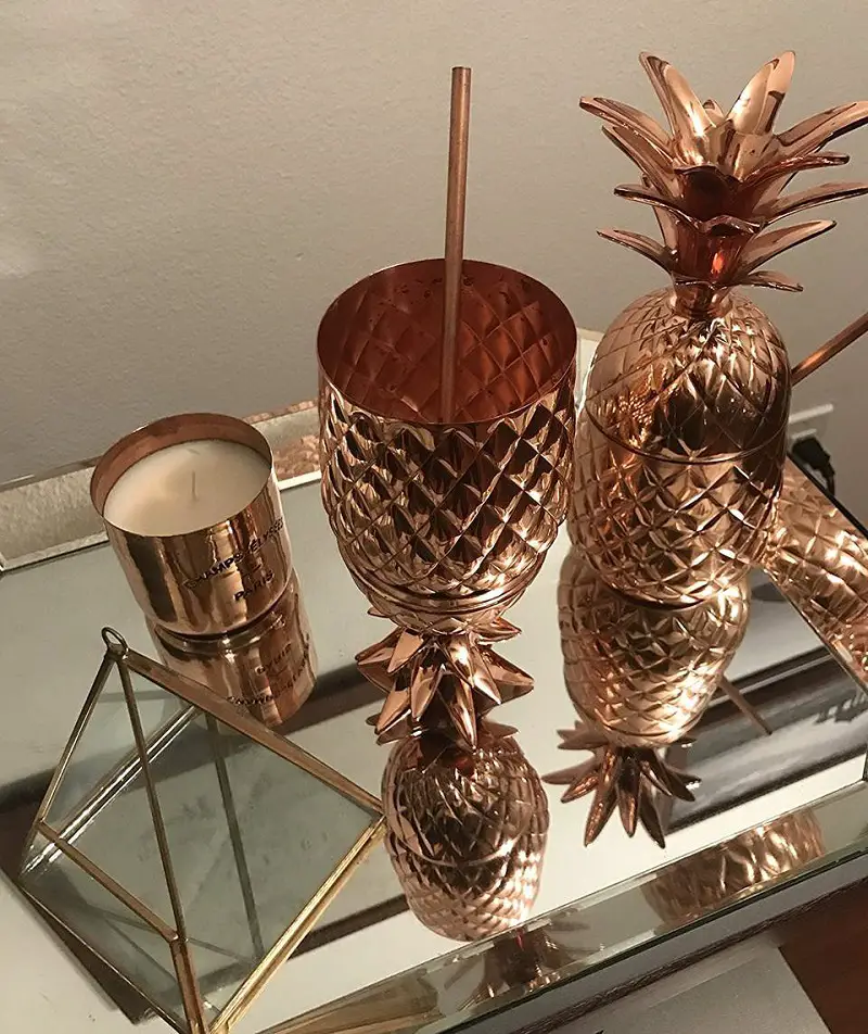 A Festive Copper Pineapple