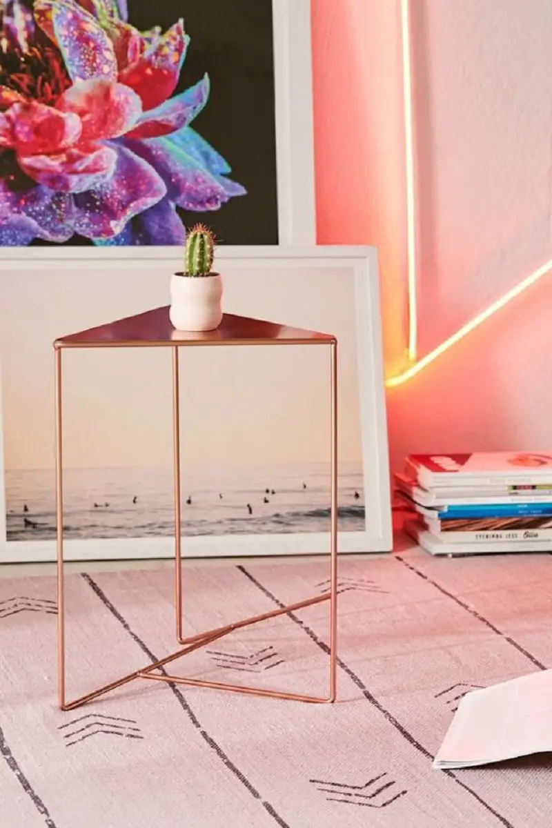 Copper Side Table