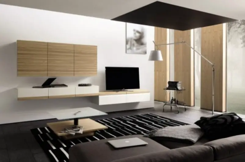 masculine minimalist living room