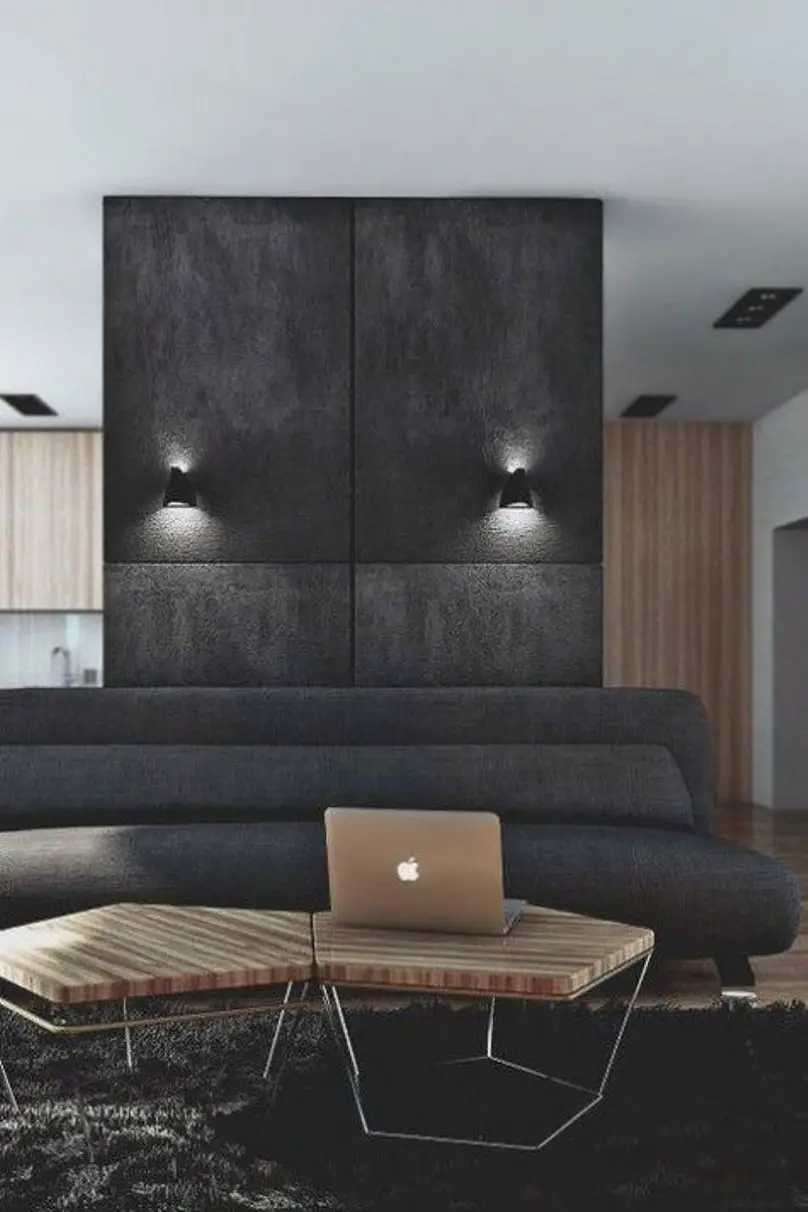 masculine minimalist living room