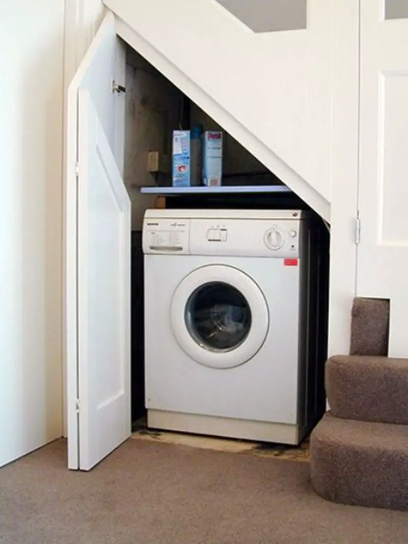 8 Brilliant Laundry Room Ideas That Built Under The Stairs To Inspire You - Talkdecor