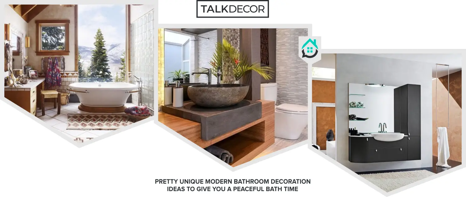 20 Pretty Unique Modern Bathroom Decoration Ideas to Give You a Peaceful Bath Time